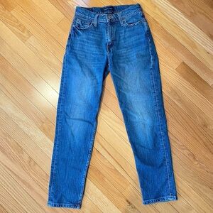 Aeropostale Dark Wash High Waisted Denim Mom Jeans